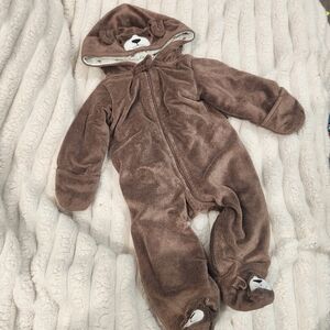 Carter's Brown Fleece Snowsuit
